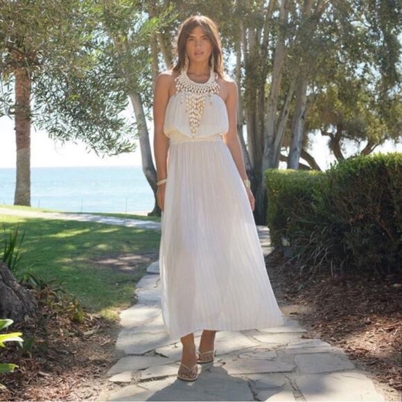 Ramy Brook Viola Shell Halter Midi Dress Size S NWT flaws - Picture 1 of 10